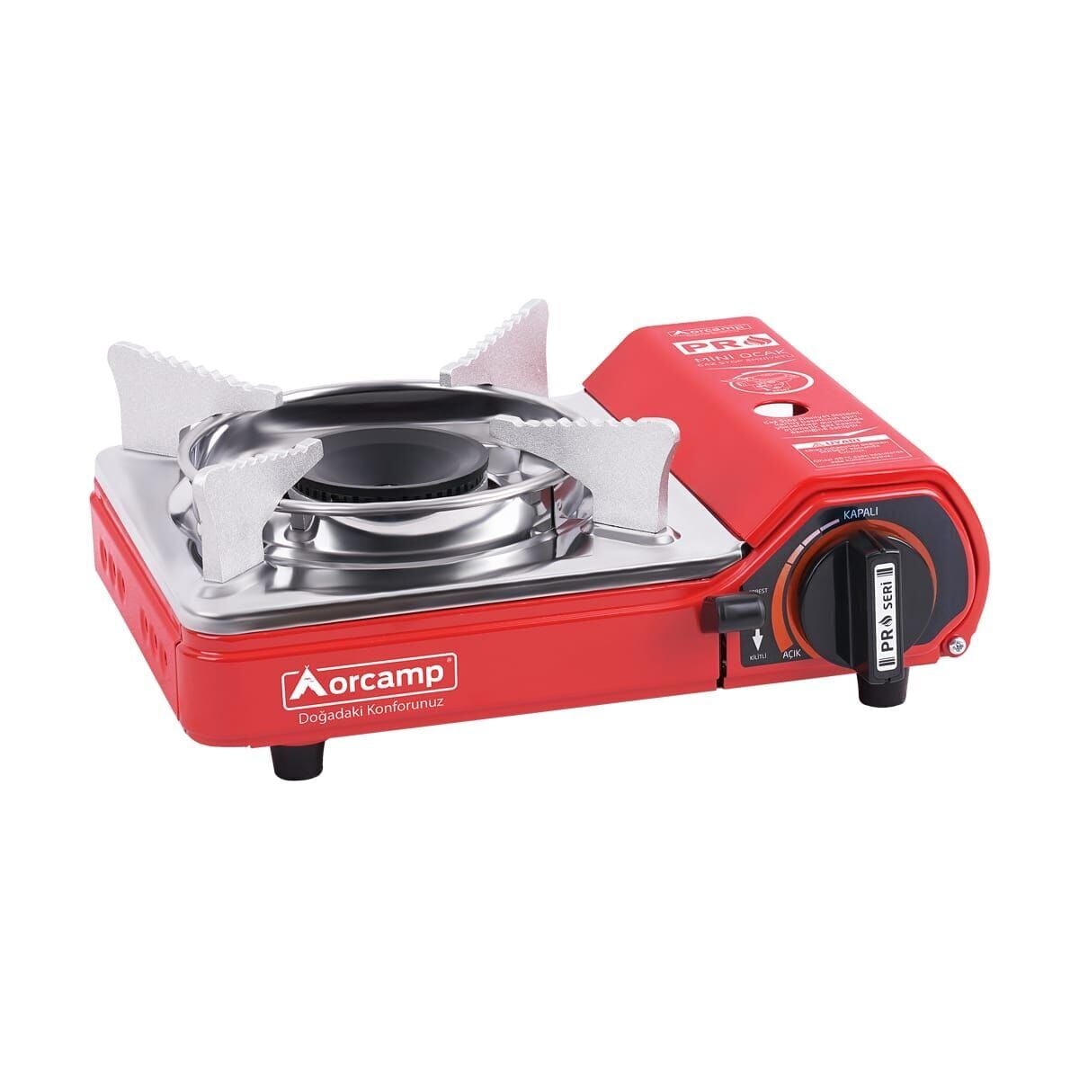 Orcamp Tekli Mini Portatif Ocak Gaz Stop Emniyetli