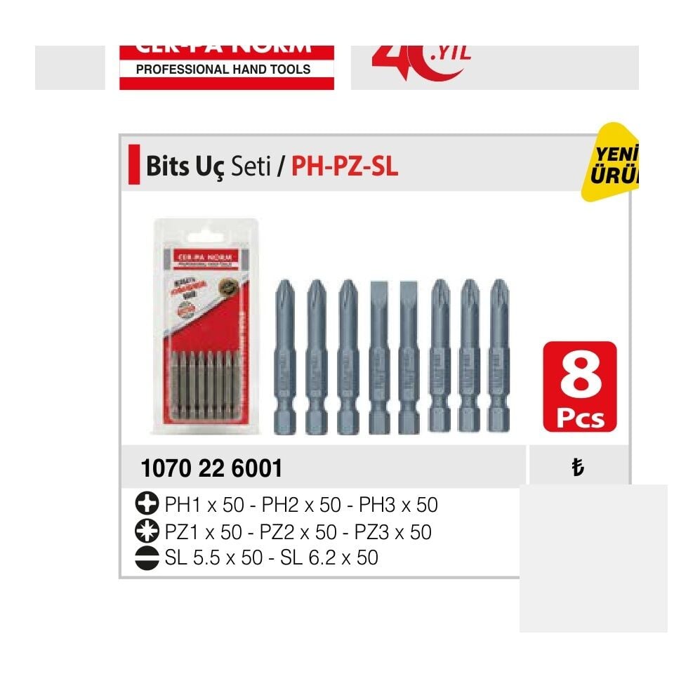 Bts Uç Set / PH-PZ-SL 8 parça