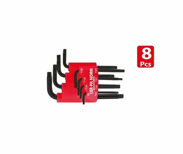 Kısa Torx Allen Anahtar Takım 8 Li