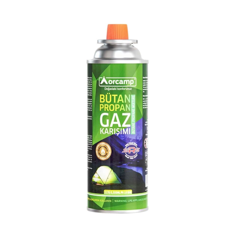 24 Adet Orcamp 227 Gram Gaz Kartuşu | Kamp Ocağı ve Pürmüz Uyumlu
